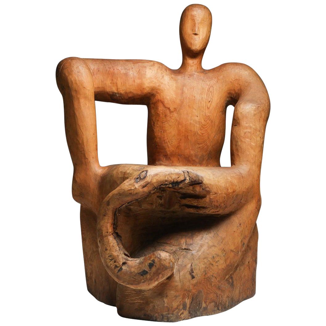 Sculptural Throne Chair
