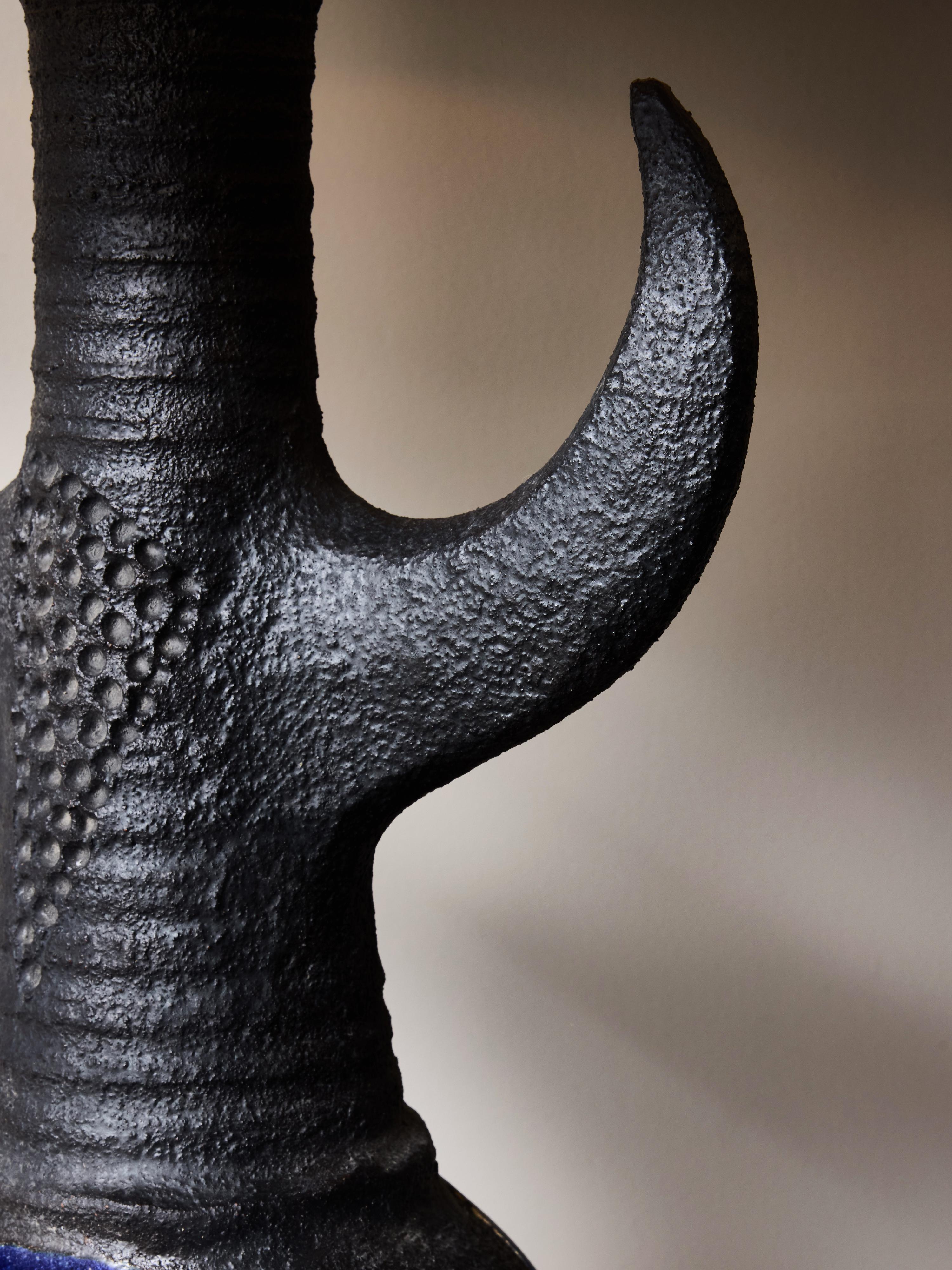 XXIe siècle et contemporain Lampes de table sculpturales en céramique Toro de Dominique Pouchain en vente