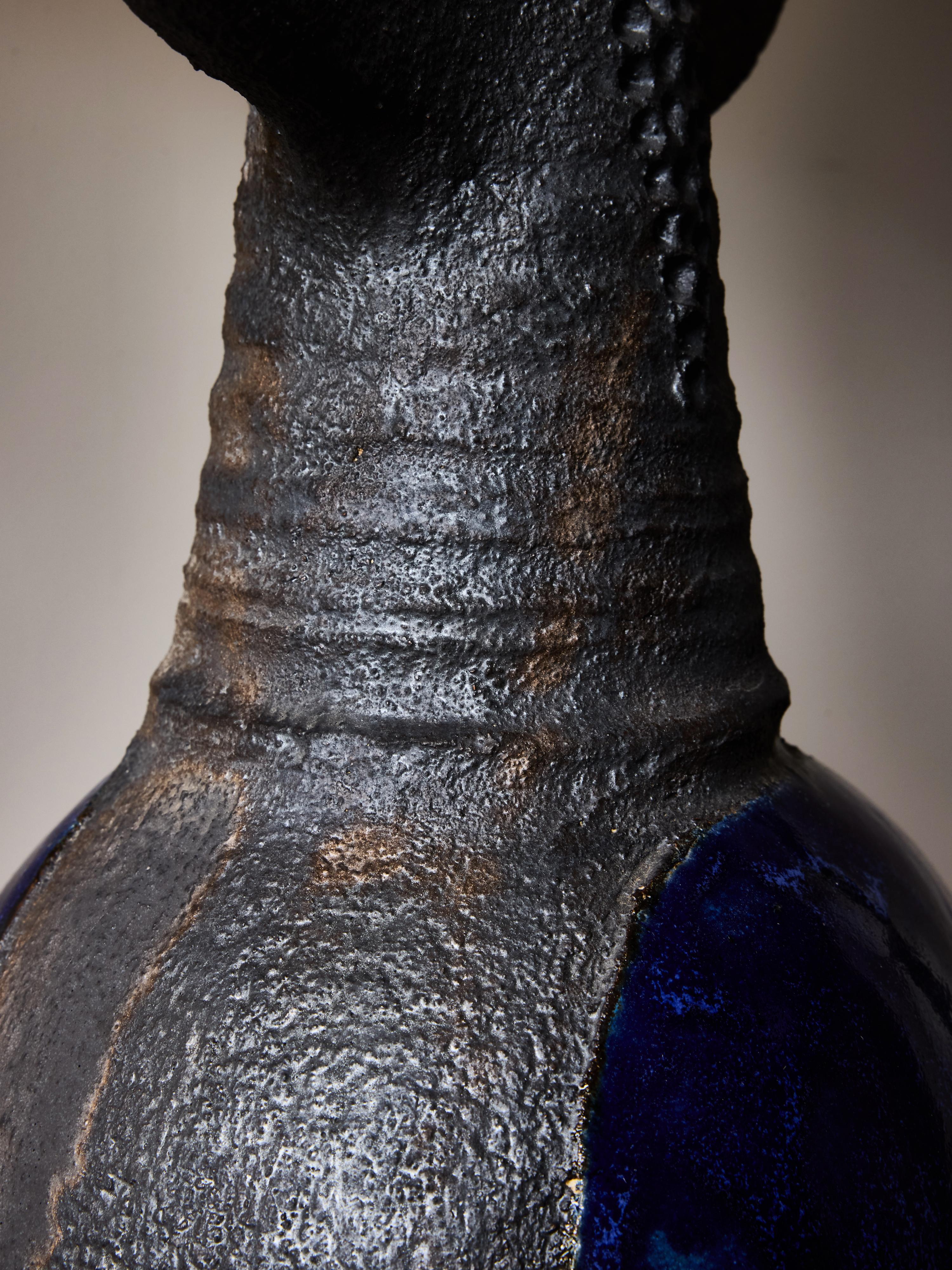 Lampes de table sculpturales en céramique Toro de Dominique Pouchain en vente 1