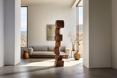 Handcrafted Wooden Elegance Still Stand No31: Standing Totem von NONO