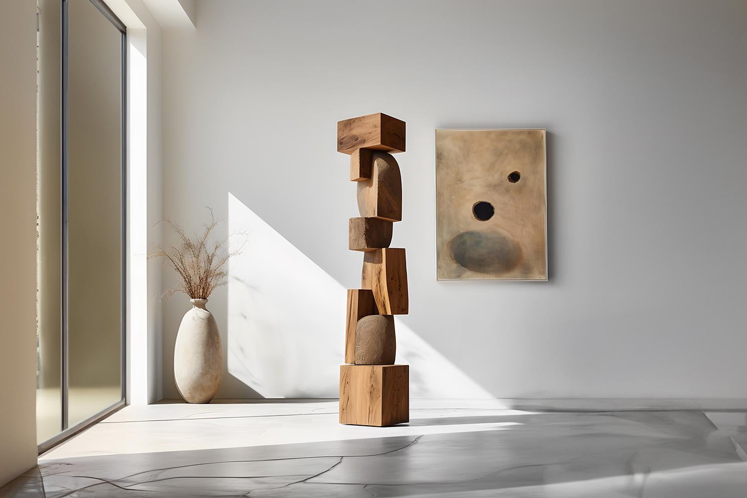 sculpture en bois moderne