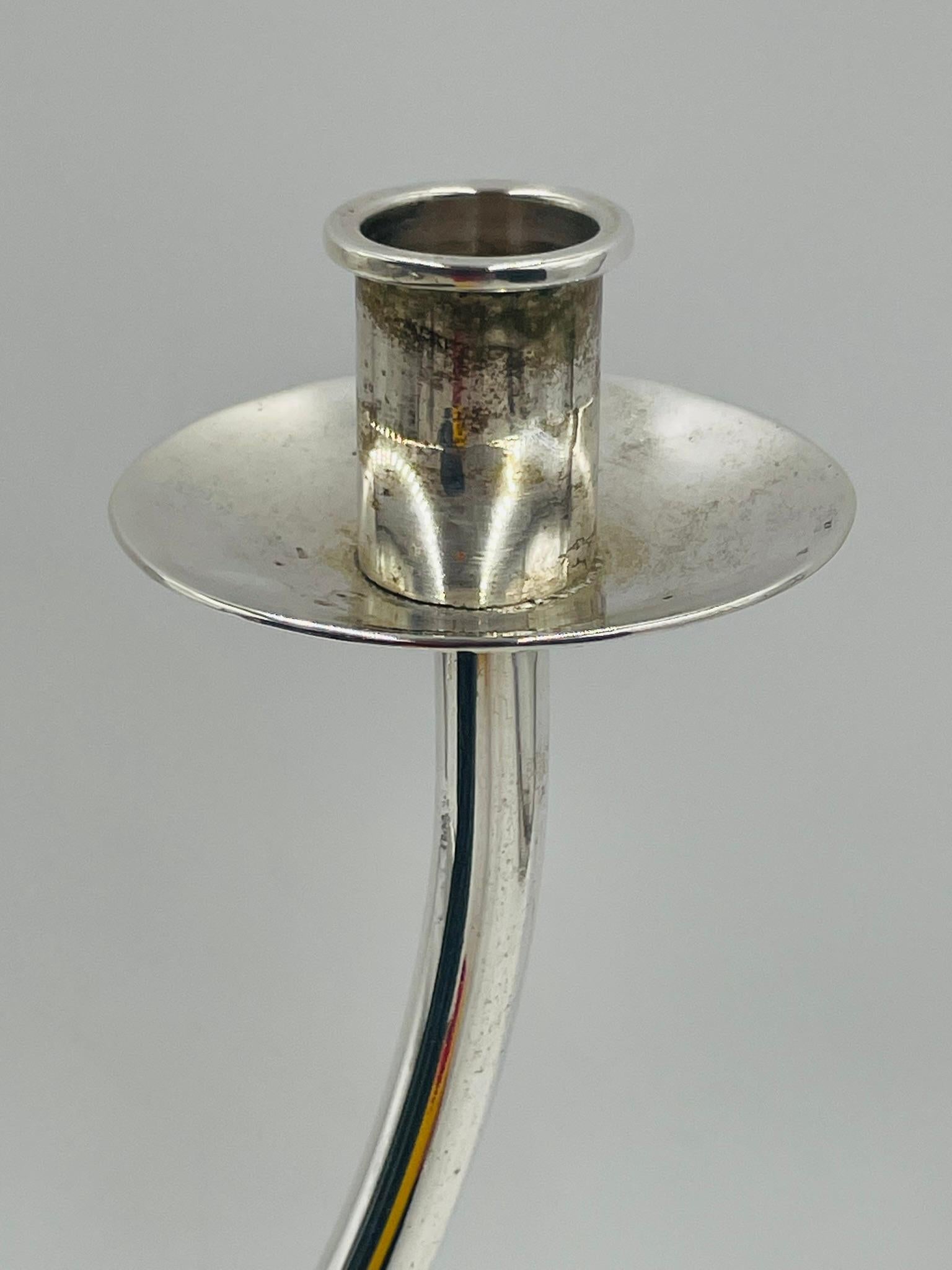 Sculptural Toucan Silver Plate Candle Holder, Style of Emilia Castillo For Sale 7