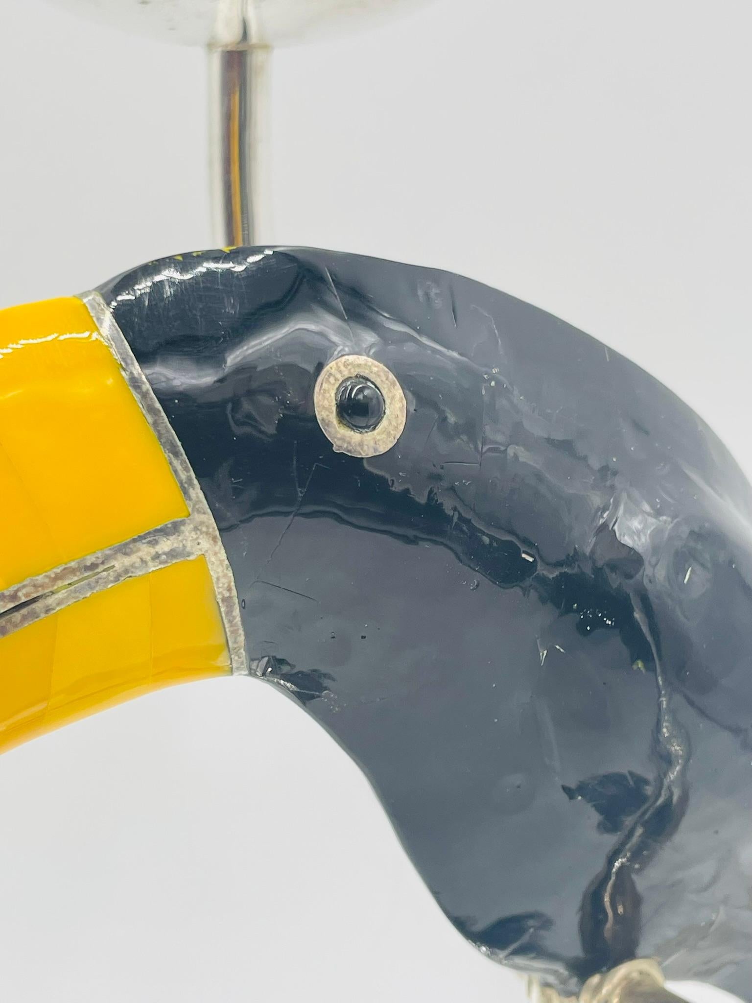 Sculptural Toucan Silver Plate Candle Holder, Style of Emilia Castillo For Sale 11