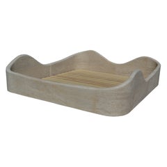 Sculptural Travertine Solid Stone Bed Base / Bed Frame inspired by Bernard Govin