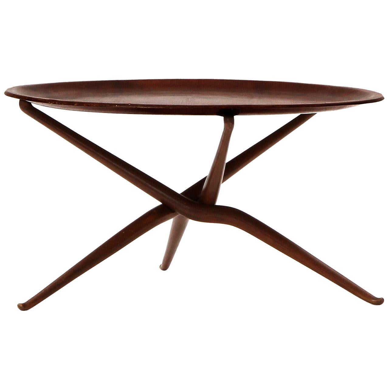 Sculptural Tray Table For Sale