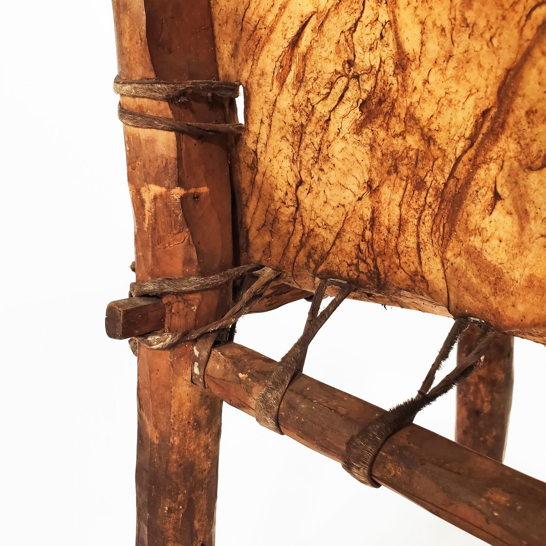 Sculptural tribal chair from Ethiopia in the early 20th century, circa 1900 For Sale 3