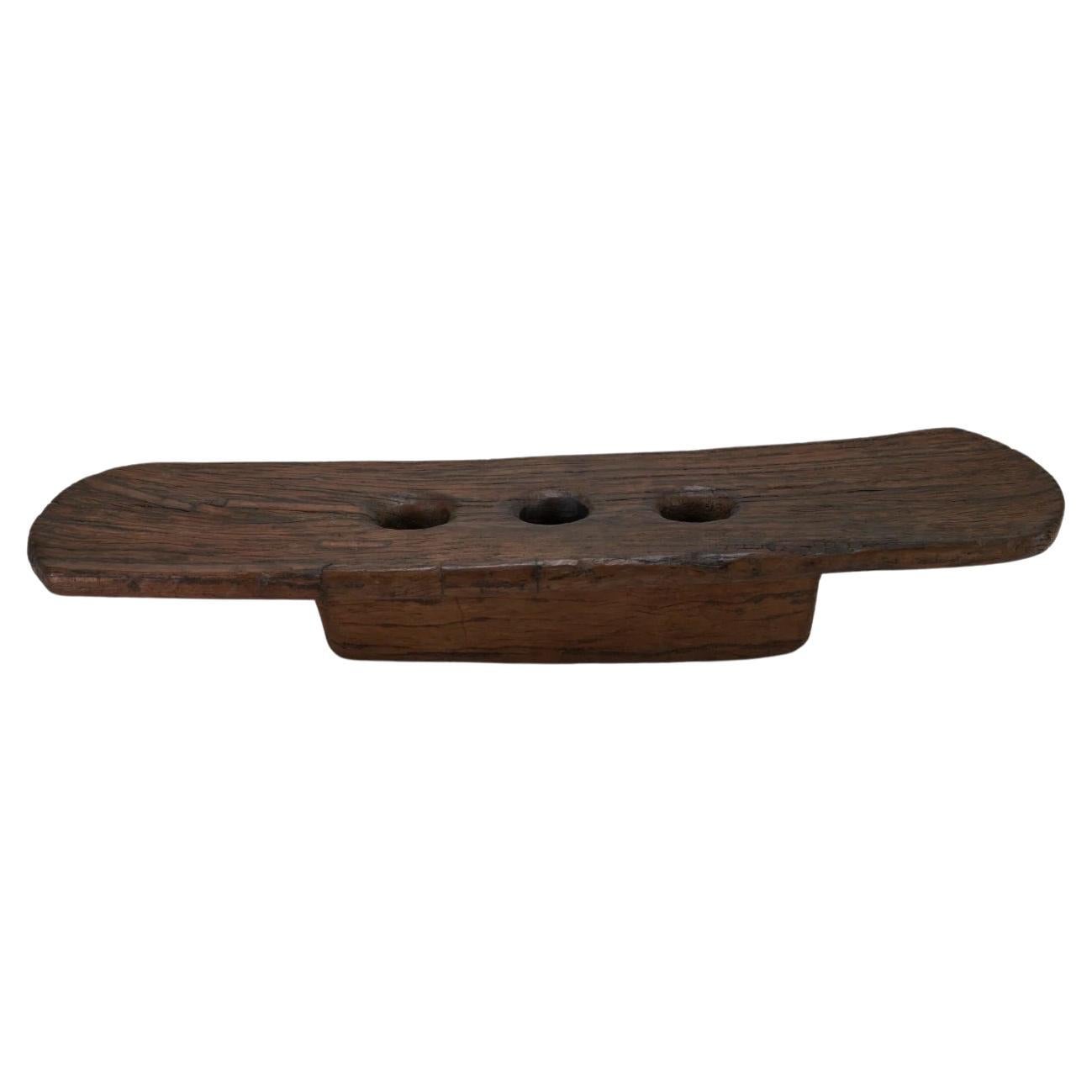 Sculptural Tribal Wooden Rice Mortar from NE India Nagaland Coffee Table