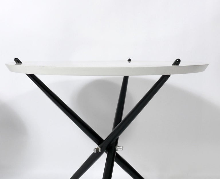 Mid-Century Modern Sculptural Tripod Tables by Hans Bellmann for Knoll For Sale