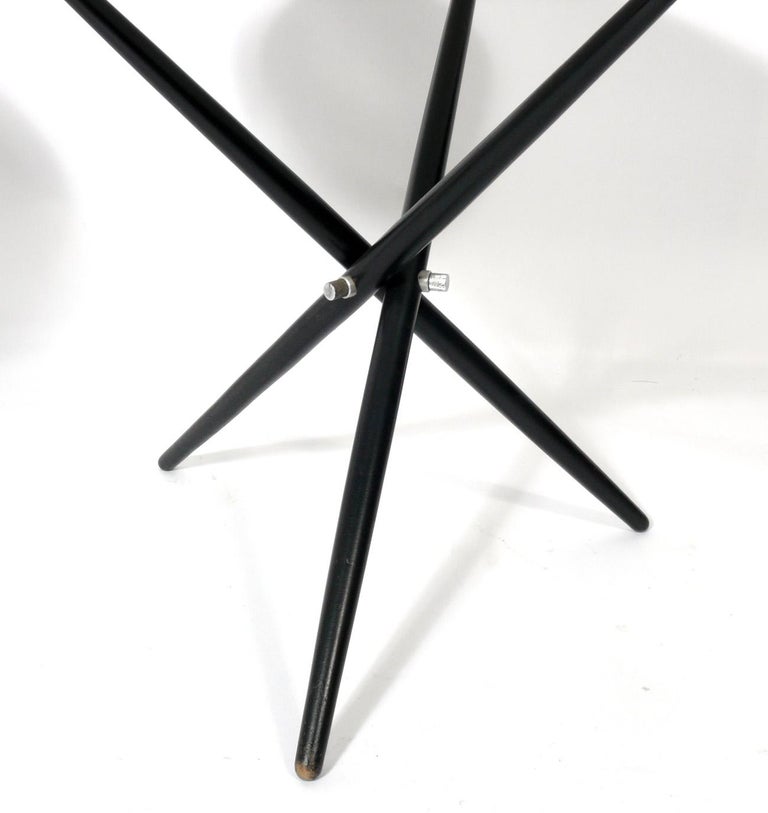 American Sculptural Tripod Tables by Hans Bellmann for Knoll For Sale