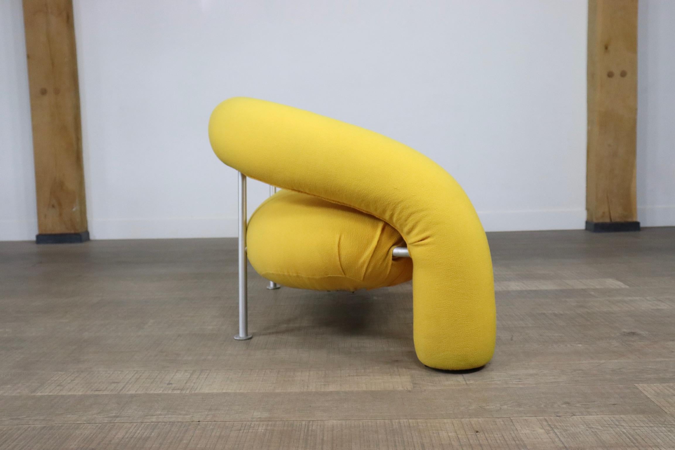 Late 20th Century Sculptural Tube Sofa, Anna & Carlo Bartoli for Rossi di Albizzate, Italy, 1990s