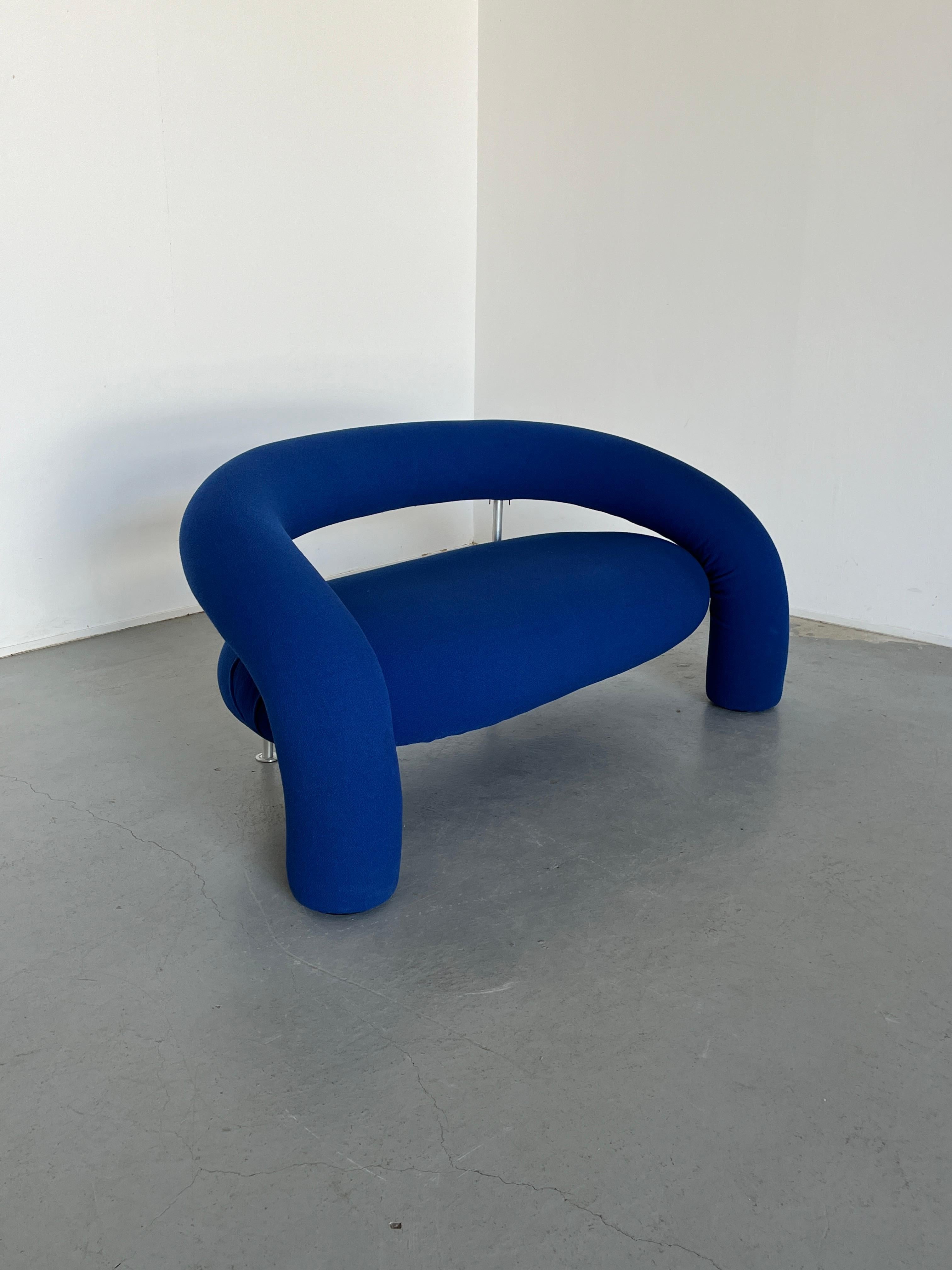 Italian Sculptural Tube Sofa by Anna & Carlo Bartoli for Rossi di Albizzate, Italy, 90s For Sale