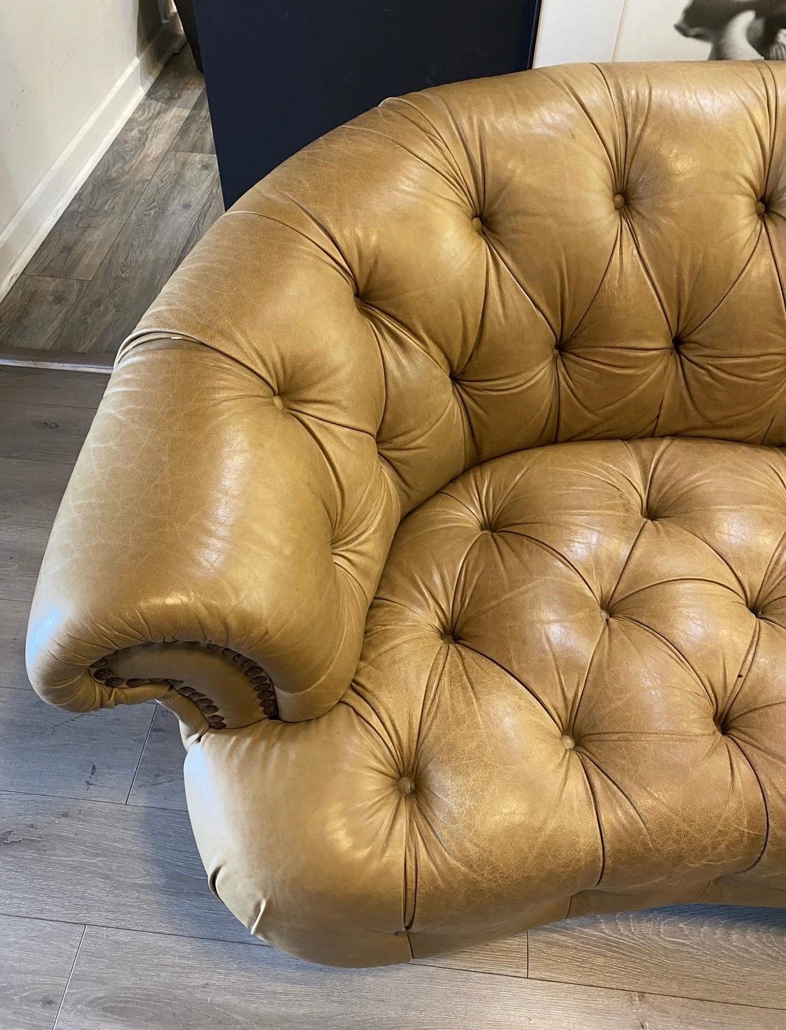 curved chesterfield sofa