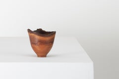 Bol sculptural en bois tourné du maître artisan Bert Marsh, années 1990