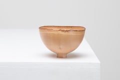 Bol sculptural en bois tourné du maître artisan Bert Marsh, années 1990