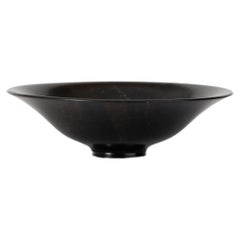 Sculptural Turned Wooden Bowl by Master Craftsman Bert Marsh 1990s