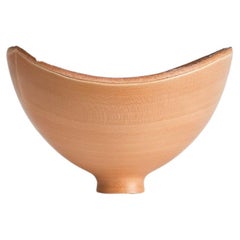Sculptural Turned Wooden Bowl by Master Craftsman Bert Marsh 1990s