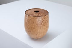 Sculptural Turned Wooden Bowl by Master Craftsman Ray Key 1990s