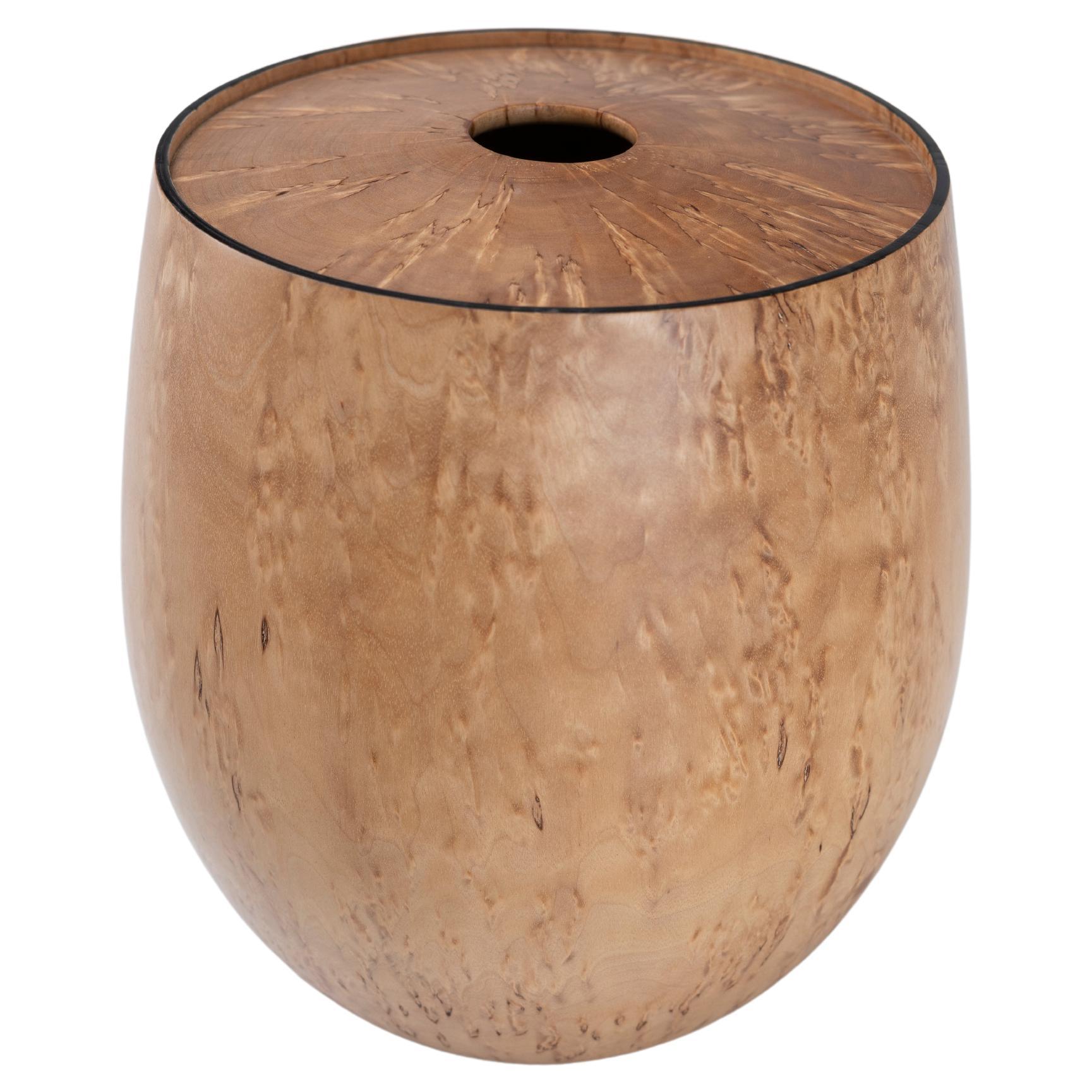 Sculptural Turned Wooden Bowl by Master Craftsman Ray Key 1990s