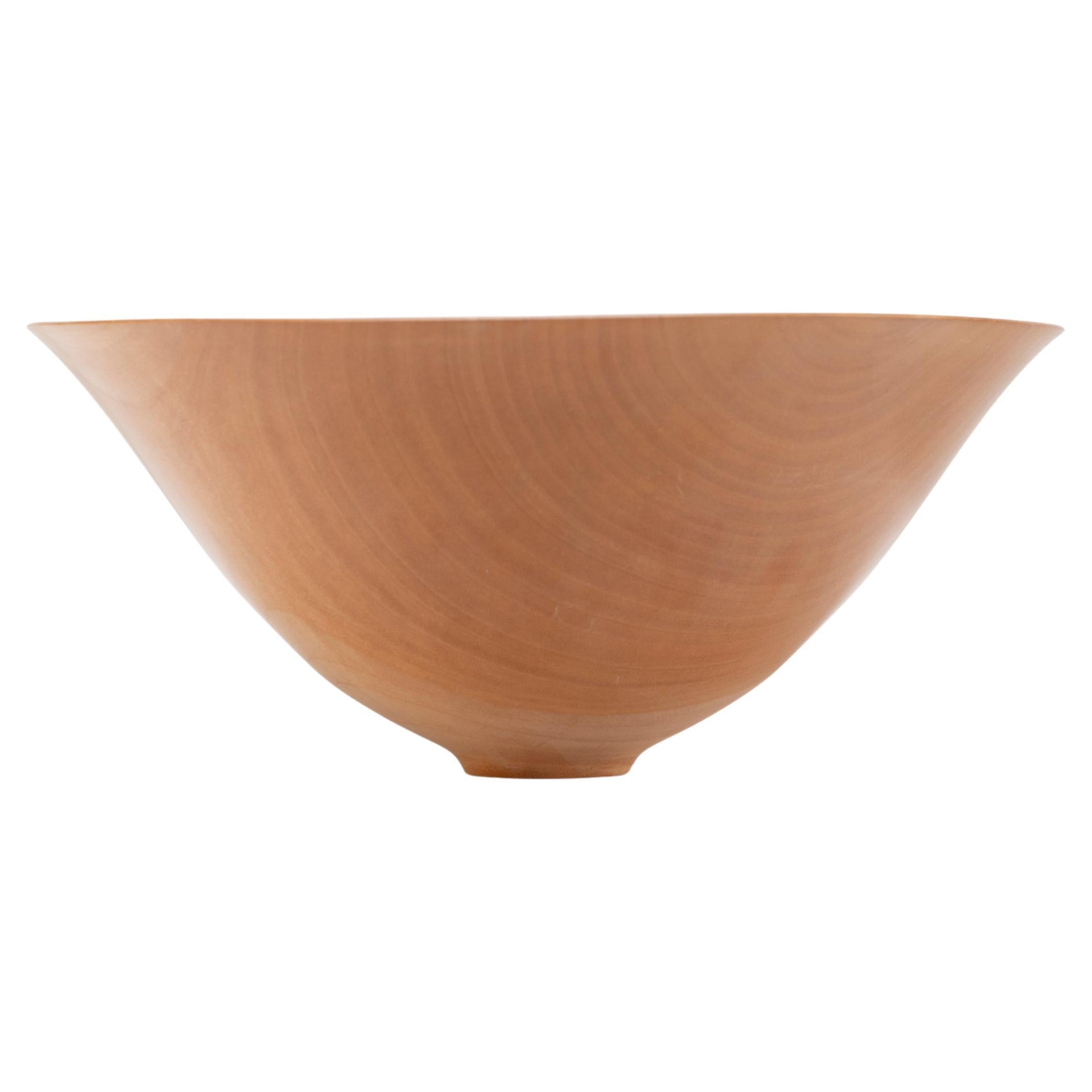 Sculptural Turned Wooden Bowl by Master Craftsman Ray Key 1990s