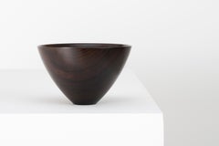 Sculptural Turned Wooden Bowl by Master Craftsman Ray Key in Cocobolo 1990s