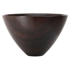 Bol sculptural en bois tourné du maître artisan Ray Key en cocobolo, années 1990