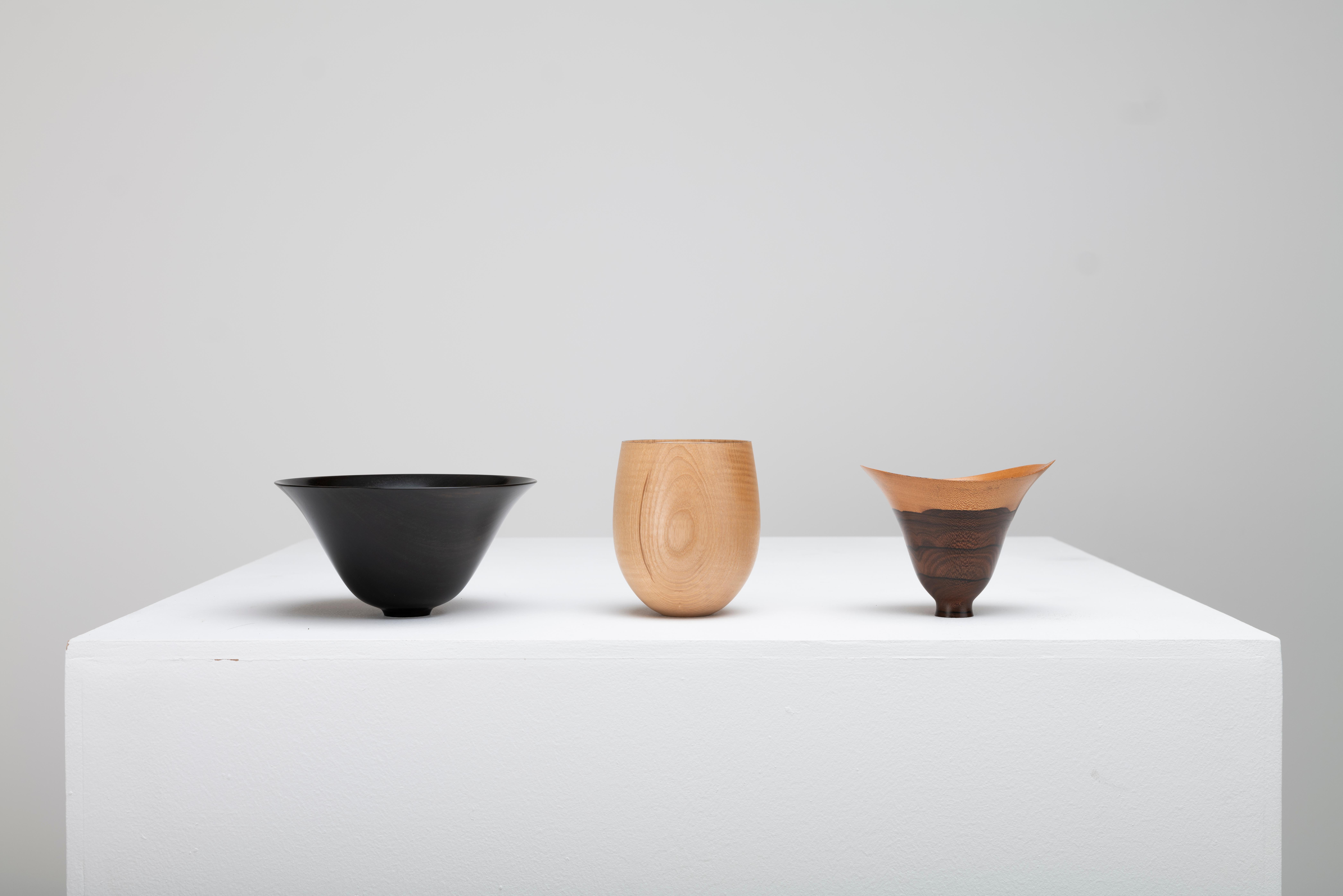 Bol/vase sculptural en bois tourné du maître artisan Bert Marsh, années 1990 Bon état à Uxbridge, GB
