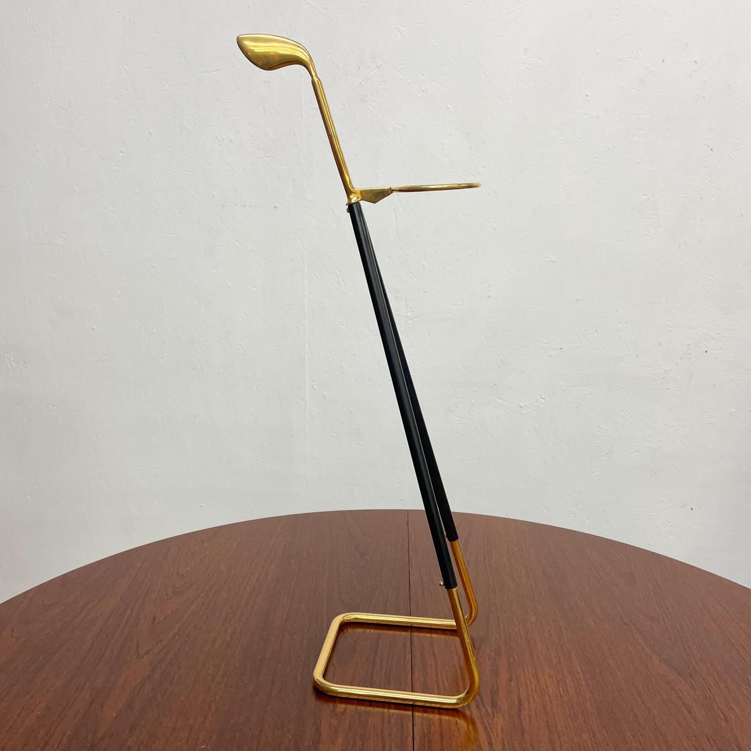 Sculptural Umbrella Stand Polished Brass Italy 1950s Modernist Style Ico Parisi 1