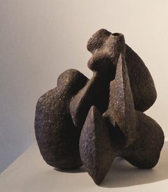 Sculptural Contemporary Design Ukrainian Chamotte Vase Neolithic by Voznicki