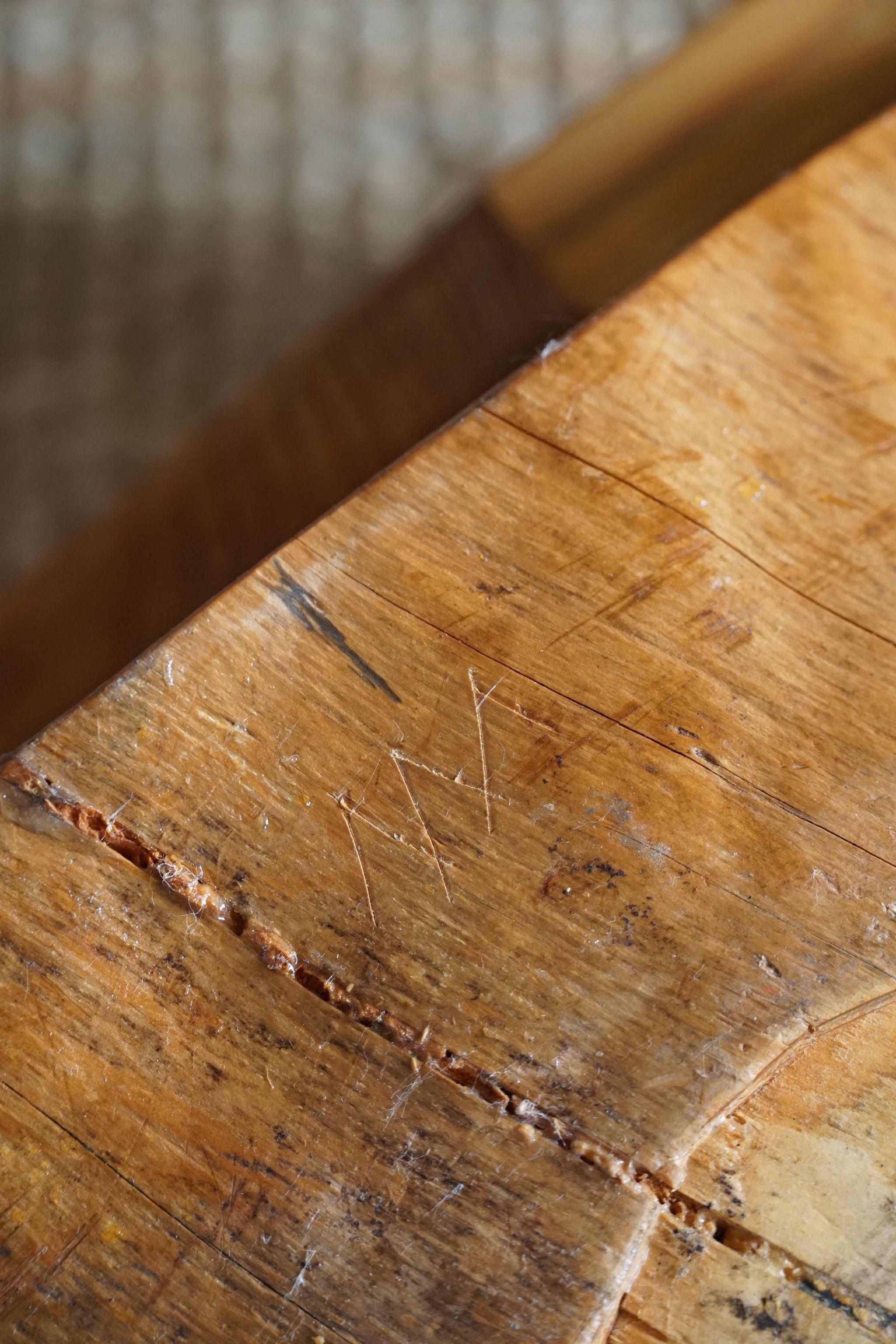 A sculptural hand carved one of collectible item by Finnish Matti Martikka. A chair made in solid pine from fallen tree trunks. This stump chair is acquired from a museum at his home town of Lappeenranta.
This chair is usable, but a bit unstable