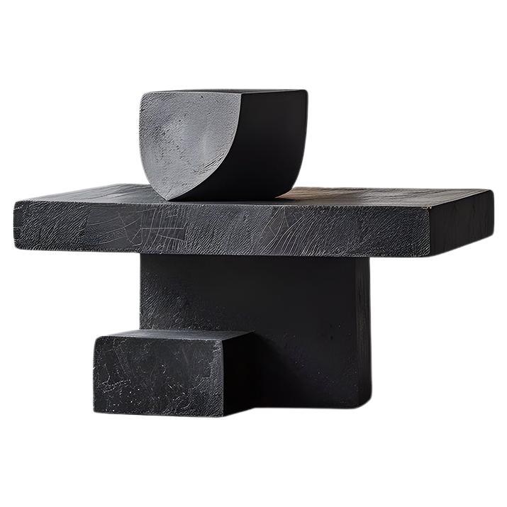 Sculptural Unseen Force #2 Joel Escalona's Solid Wood Table, Modern Art Piece