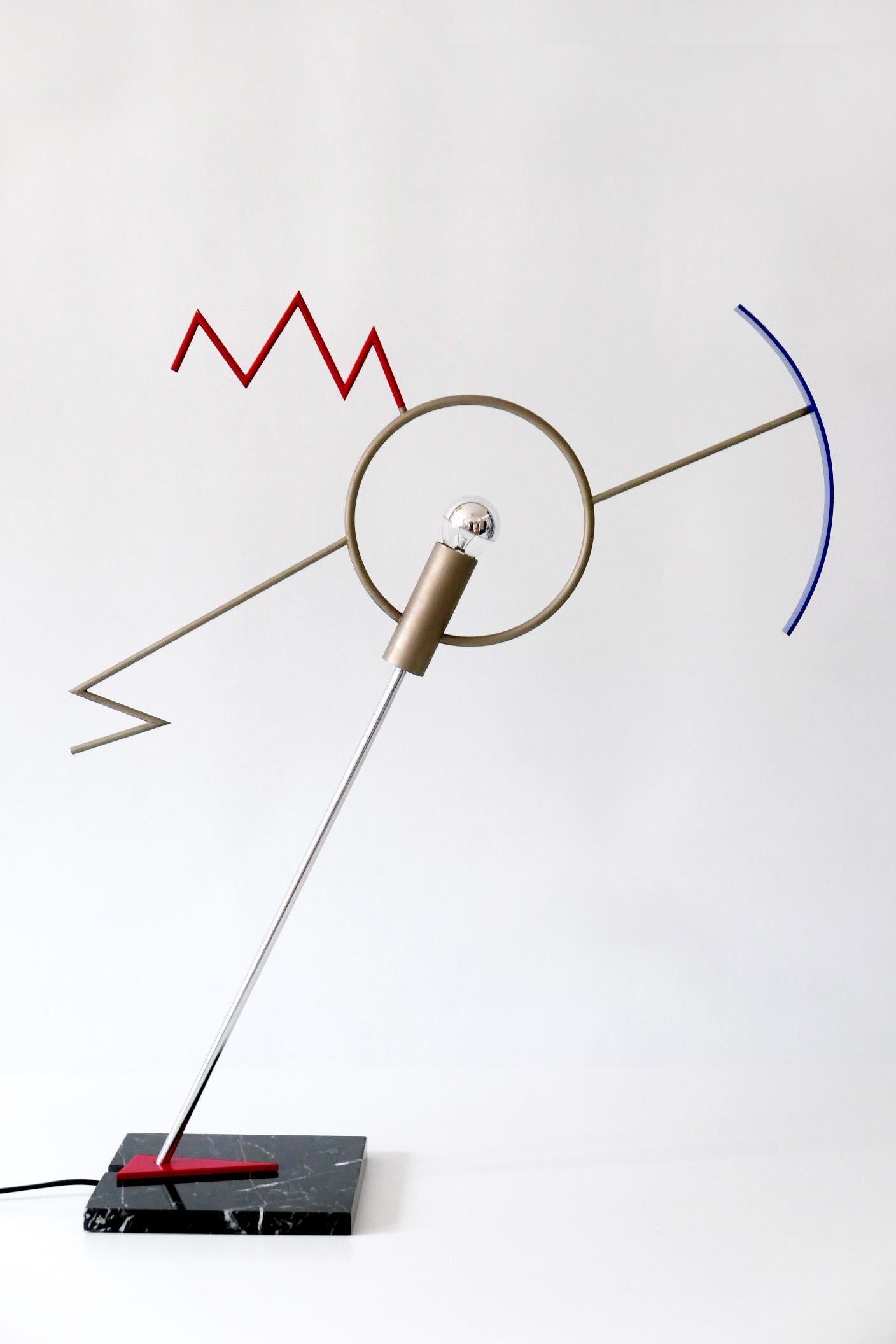Marble Sculptural Valencia Table Lamp by Javier Mariscal in Memphis Design, 1985, Spain