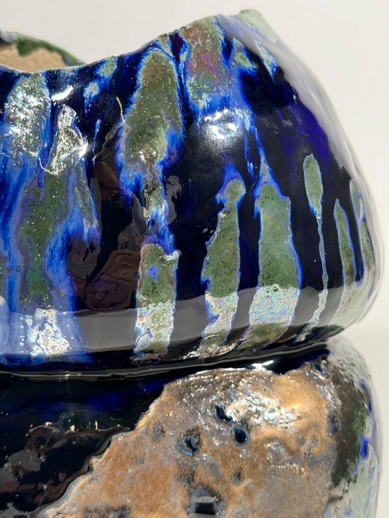 Sculptural Vase Blue In New Condition For Sale In Joniskio rajonas, LT