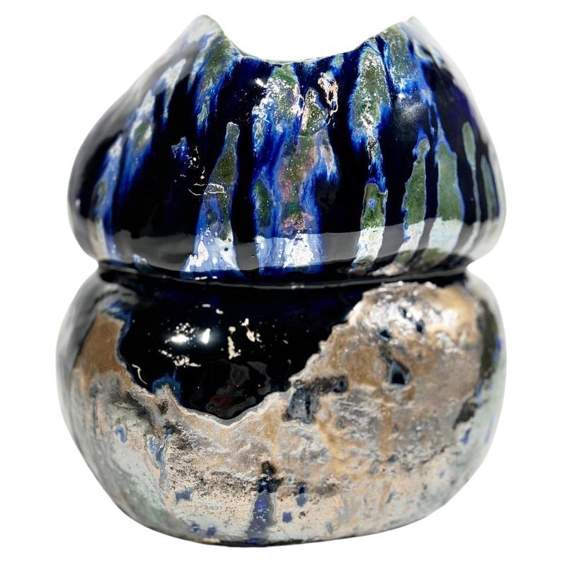 Sculptural Vase Blue