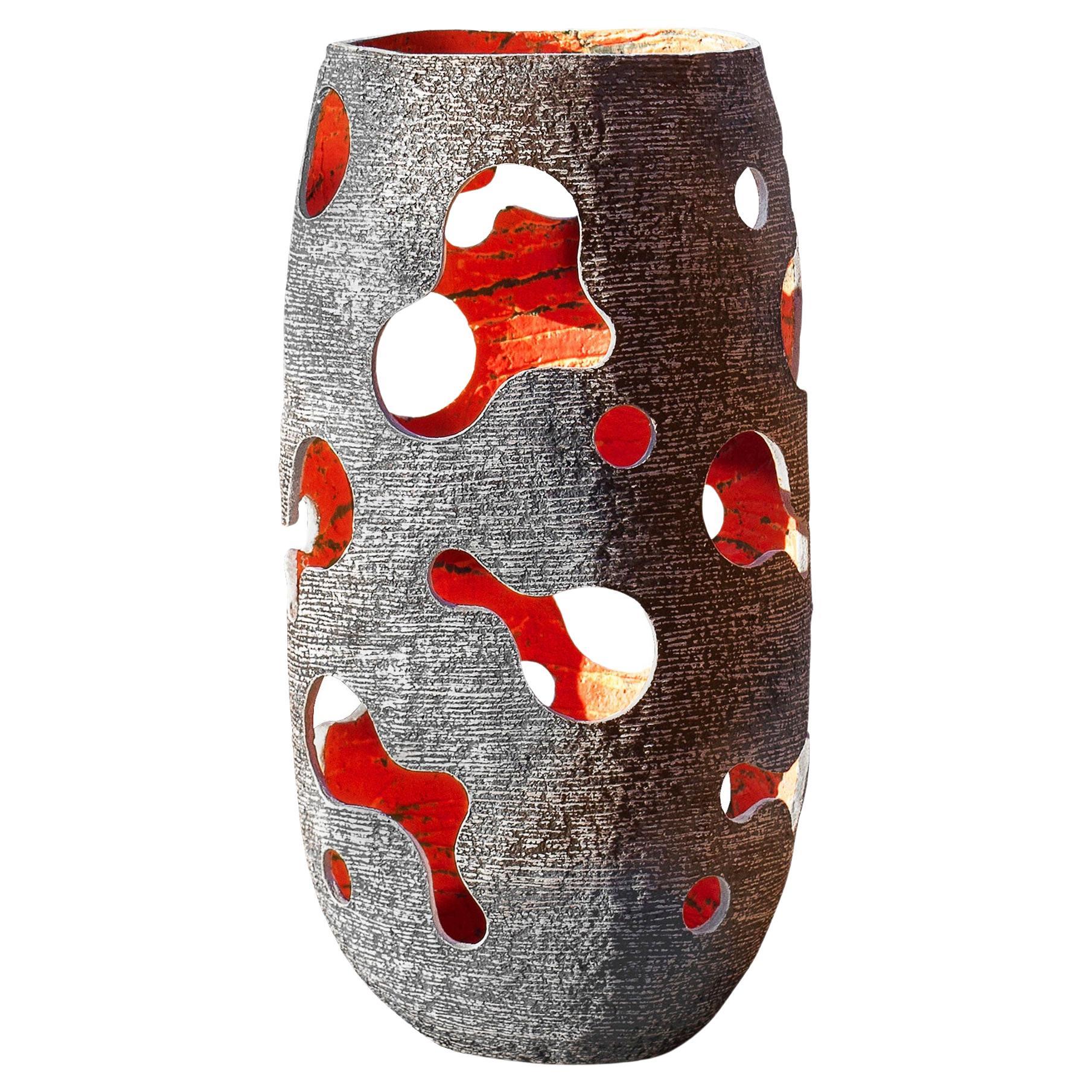 Vase sculptural, lanterne à bougie, Décoration d'intérieur faite à la main par Donatas Žukauskas