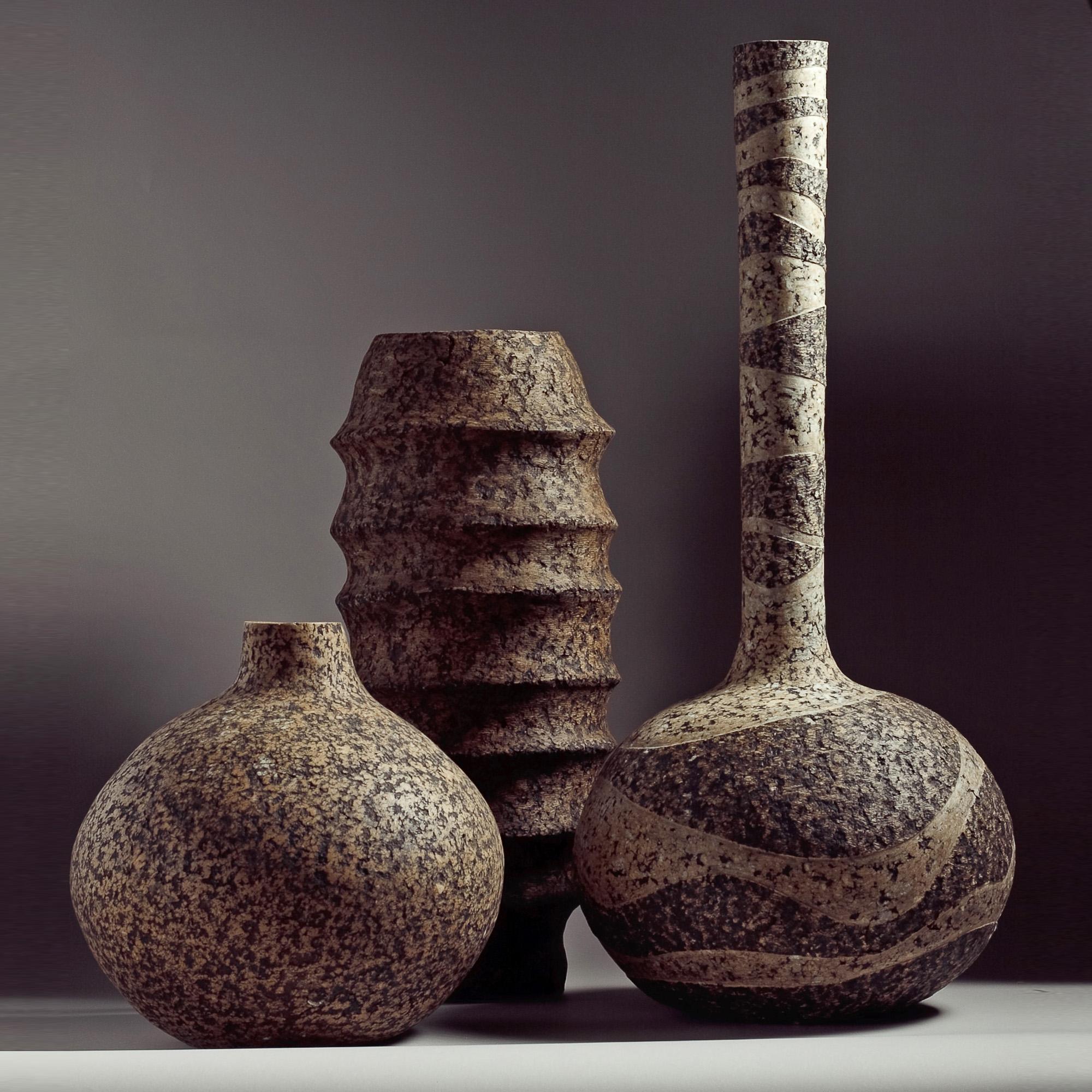 Lithuanian Sculptural Vase, Handmade Home Decor by Donatas Žukauskas In Stock For Sale