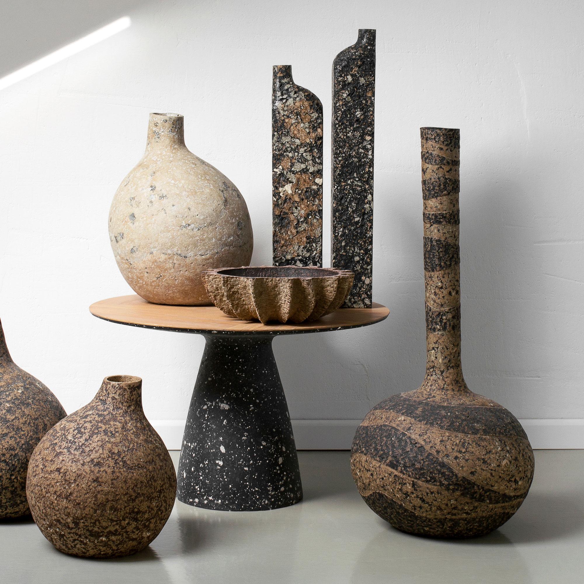 Hand-Crafted Sculptural Vase, Handmade Home Decor by Donatas Žukauskas In Stock For Sale