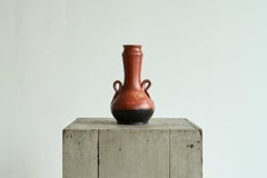 Sculptural Vase in Red and Black Pottery Early 20th Century