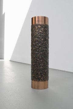 Sculptural Vase in Solid Copper, France, 1960s