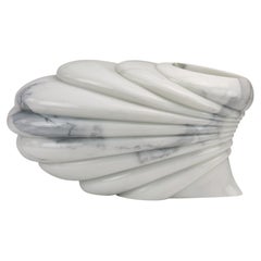 Sculptural Vase in Statuary Marble by Barberini & Gunnell