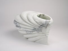 Sculptural Vase in Statuary Marble by Barberini & Gunnell