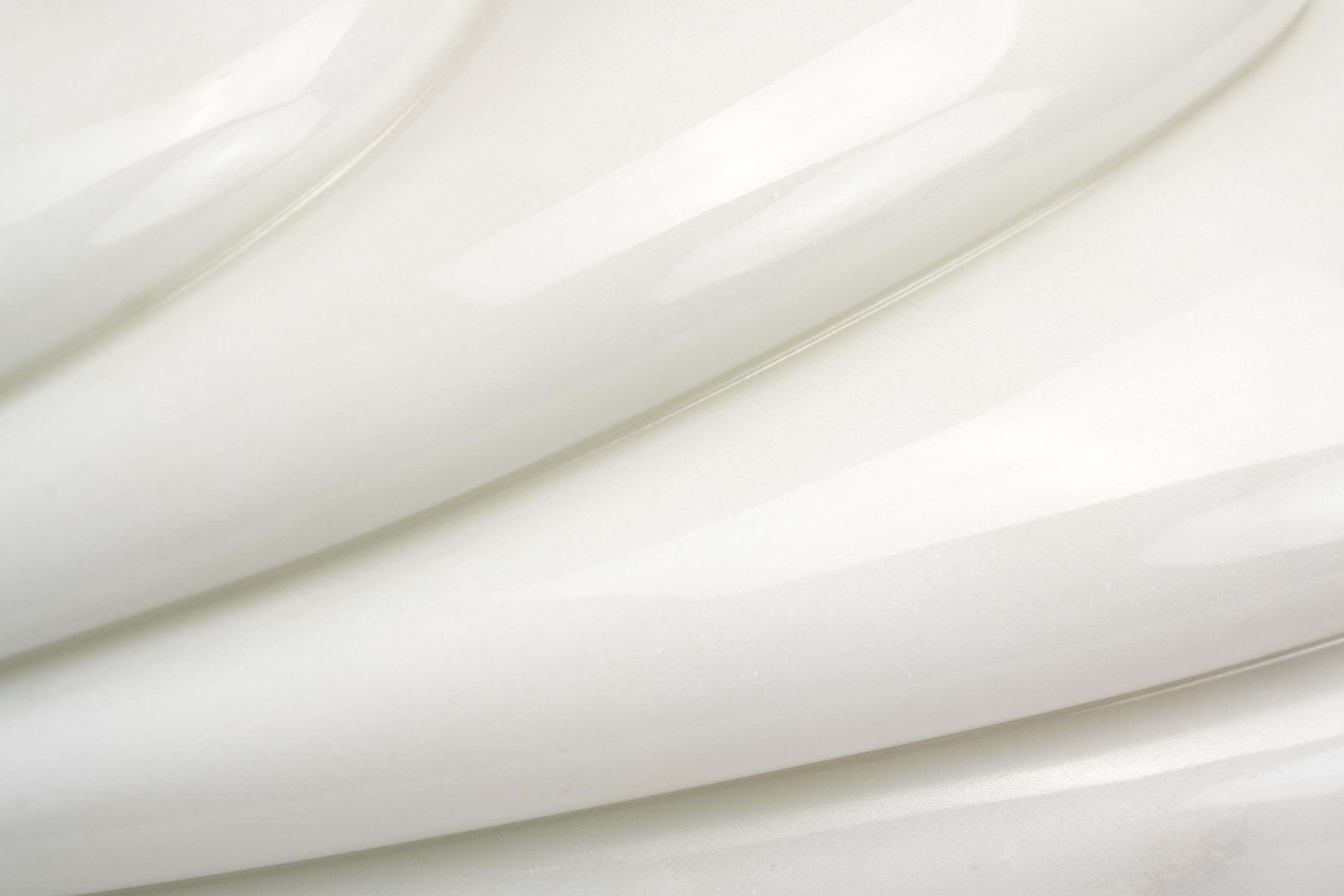 Contemporary Sculptural Vase in White Statuary Marble Handmade Italy Collectible Design For Sale