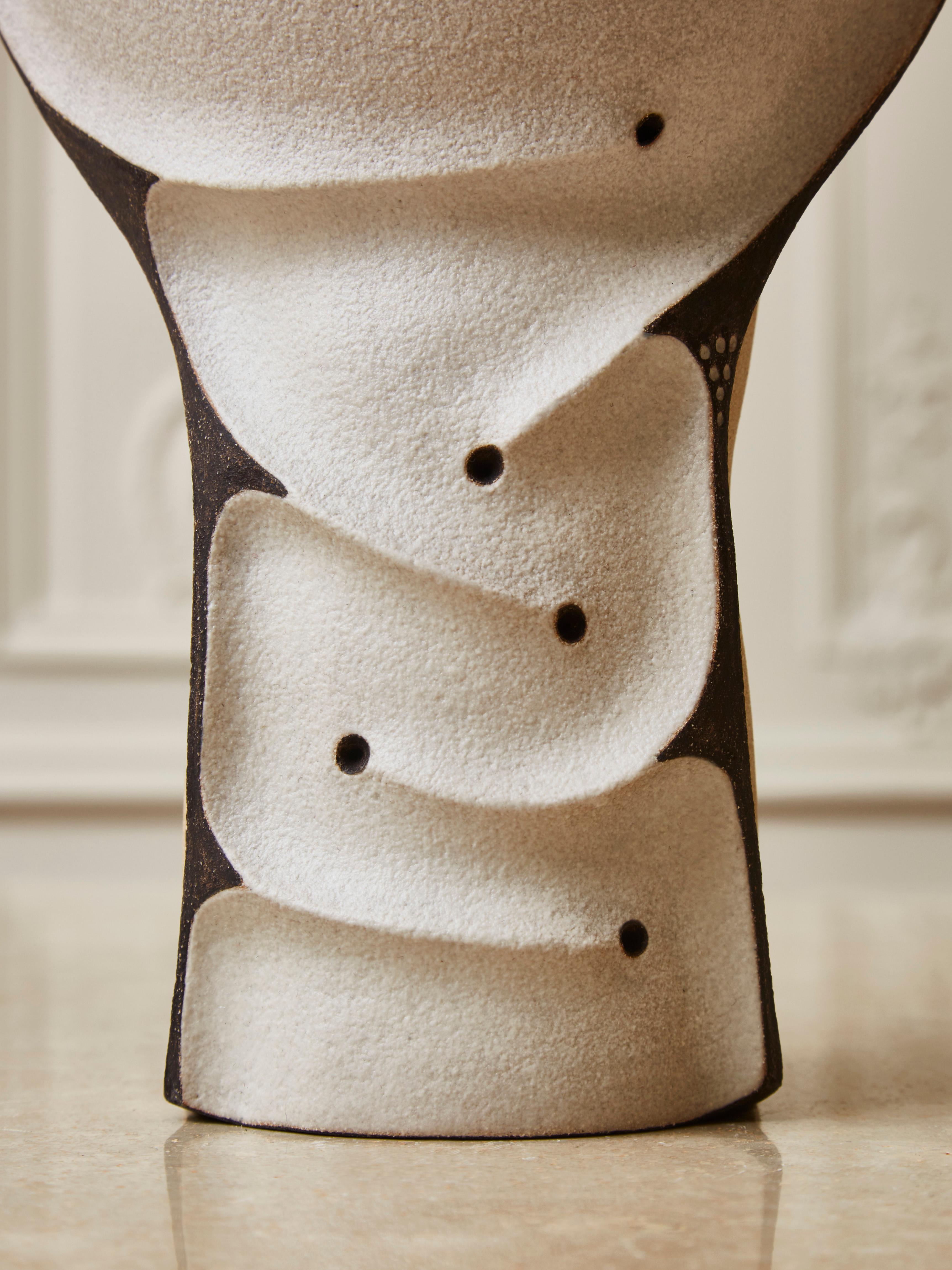 Ceramic Sculptural Vases by H. Taquet