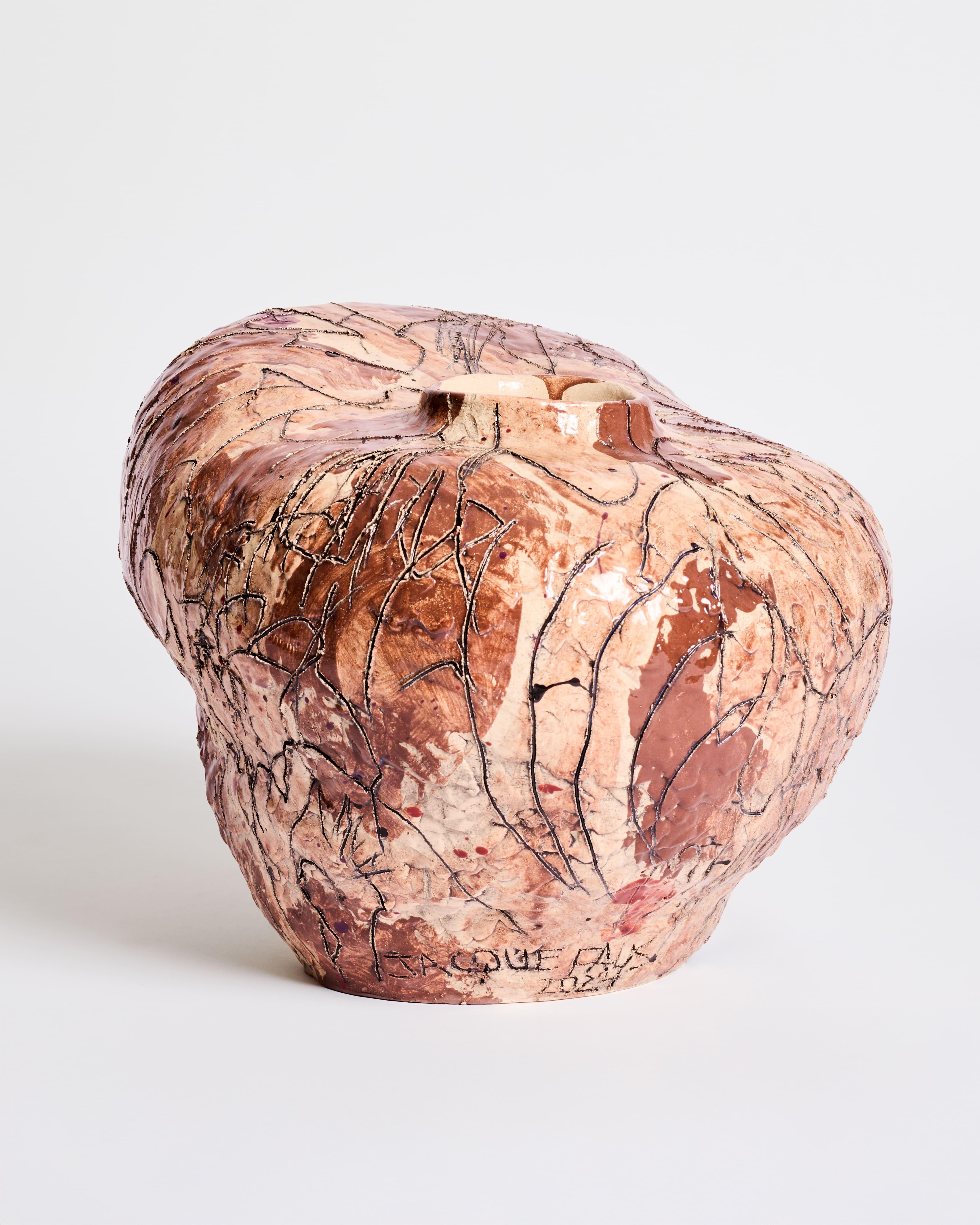 Vaso scultoreo di Jacque Faus in vendita 3