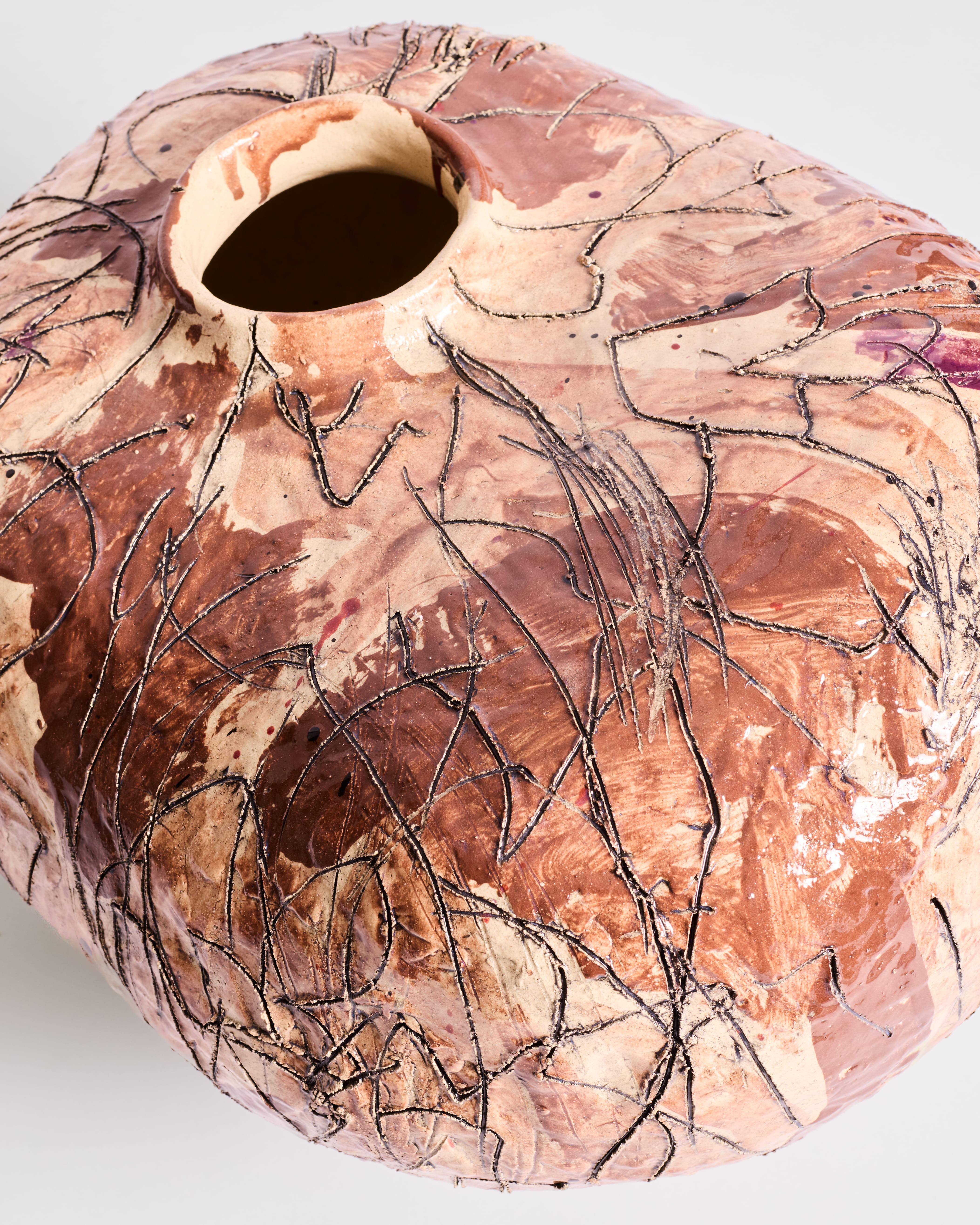 Vaso scultoreo di Jacque Faus in vendita 4