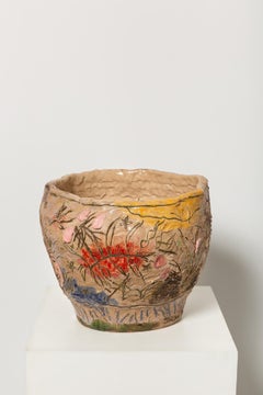 Vaso scultoreo di Jacque Faus