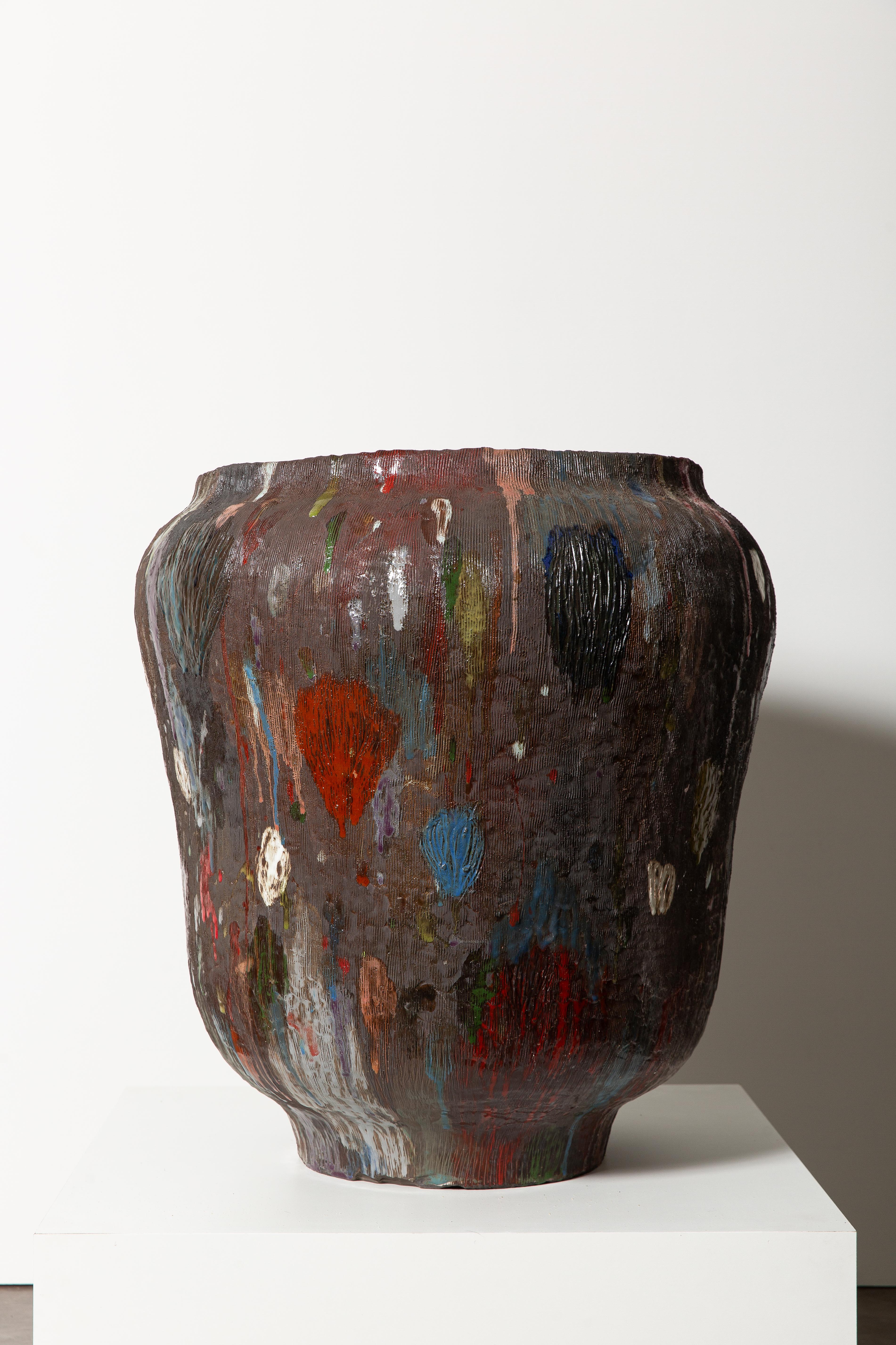 Brazilian Sculptural Vessel by Jacque Faus For Sale