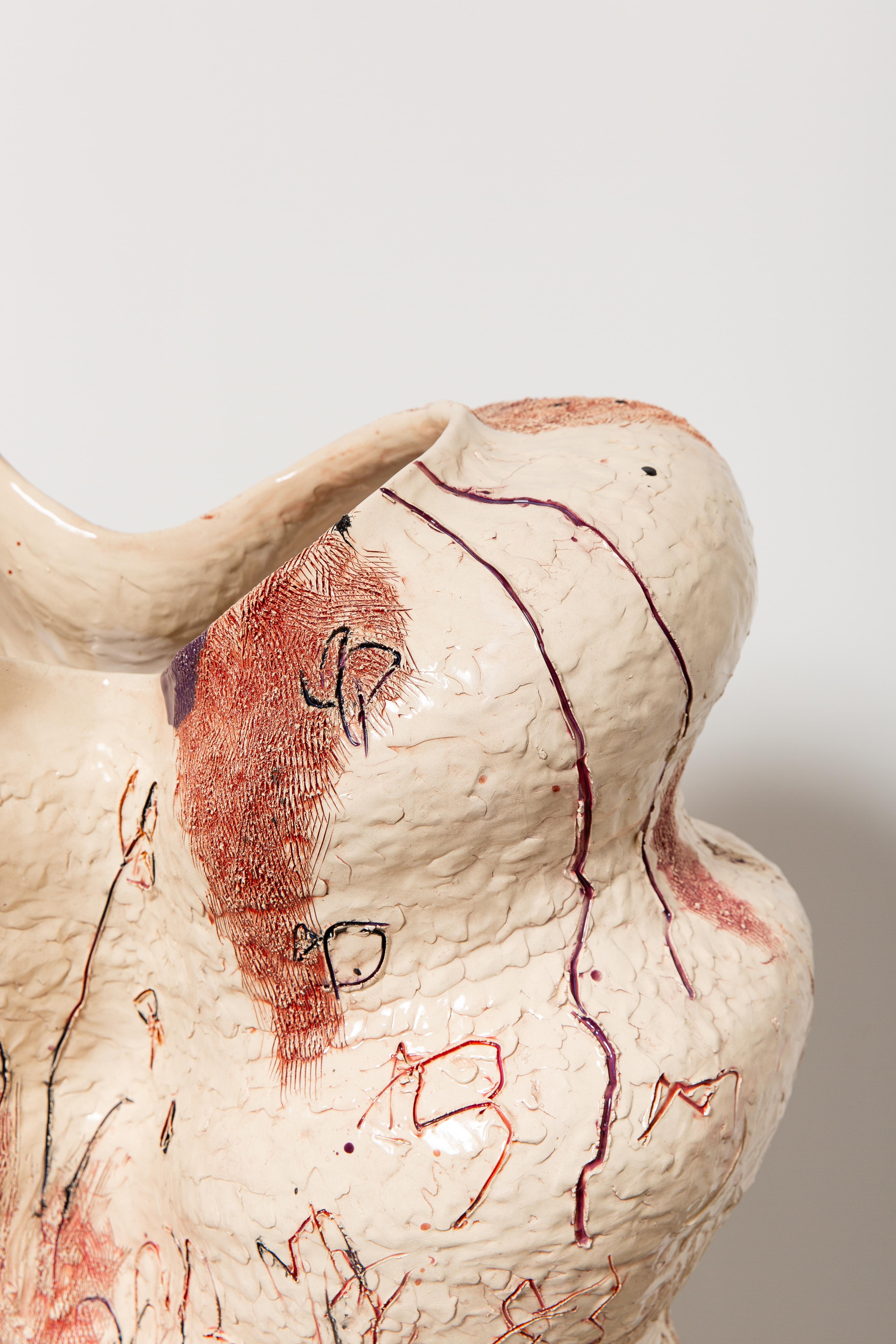 Sculptural Vessel by Jacque Faus In New Condition For Sale In São Paulo, BR
