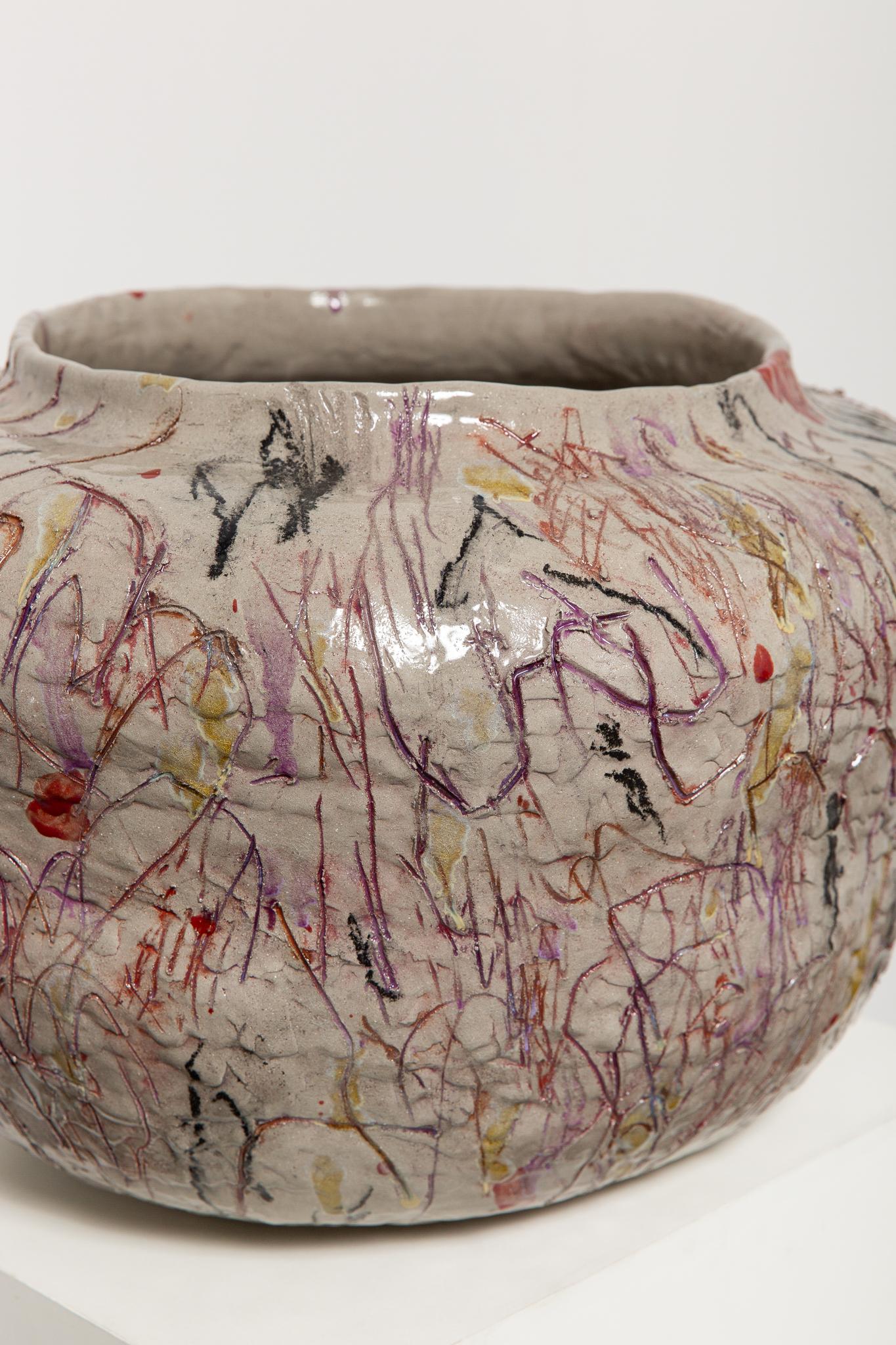 Sculptural Vessel by Jacque Faus In New Condition For Sale In São Paulo, BR