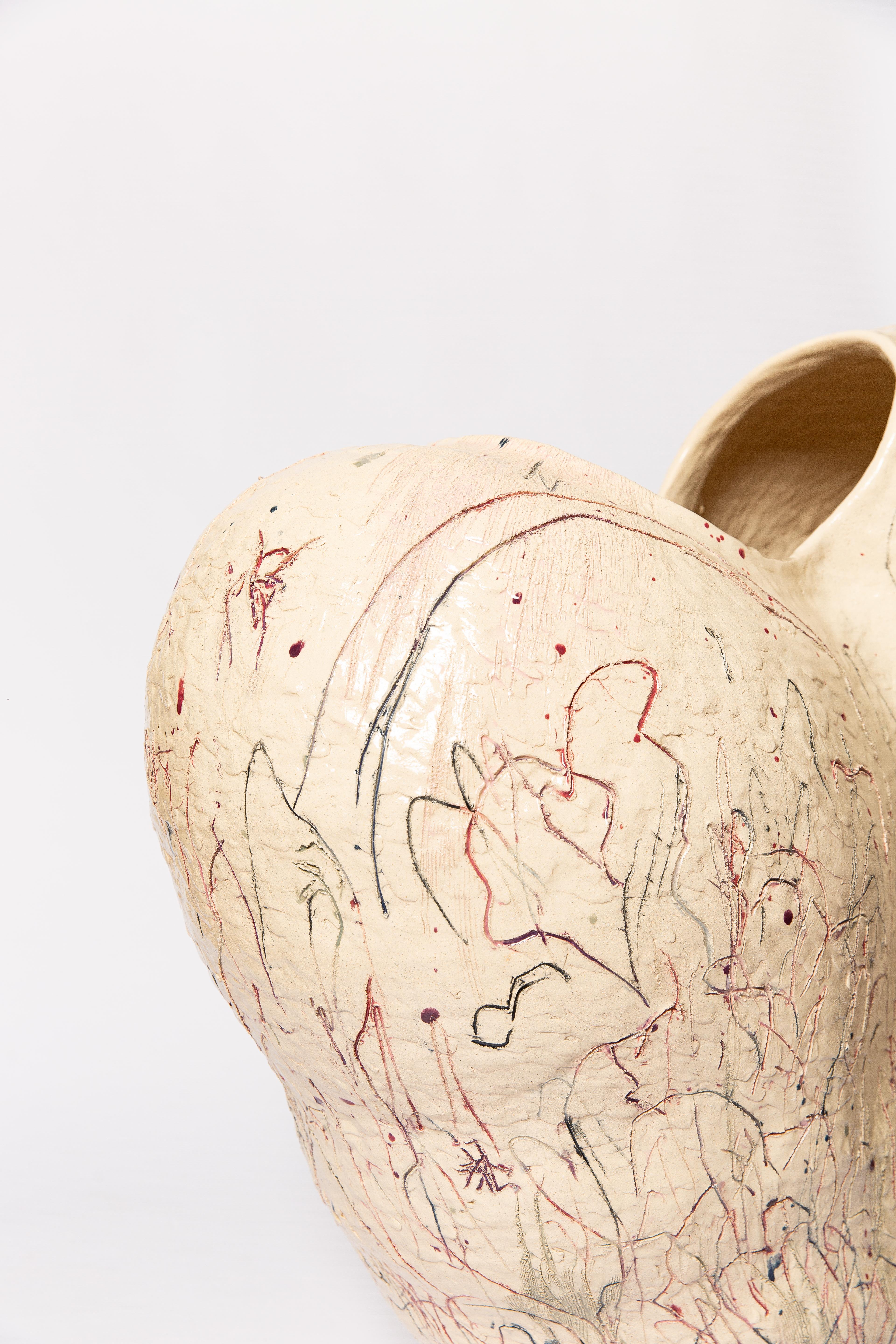 XXI secolo e contemporaneo Vaso scultoreo di Jacque Faus in vendita