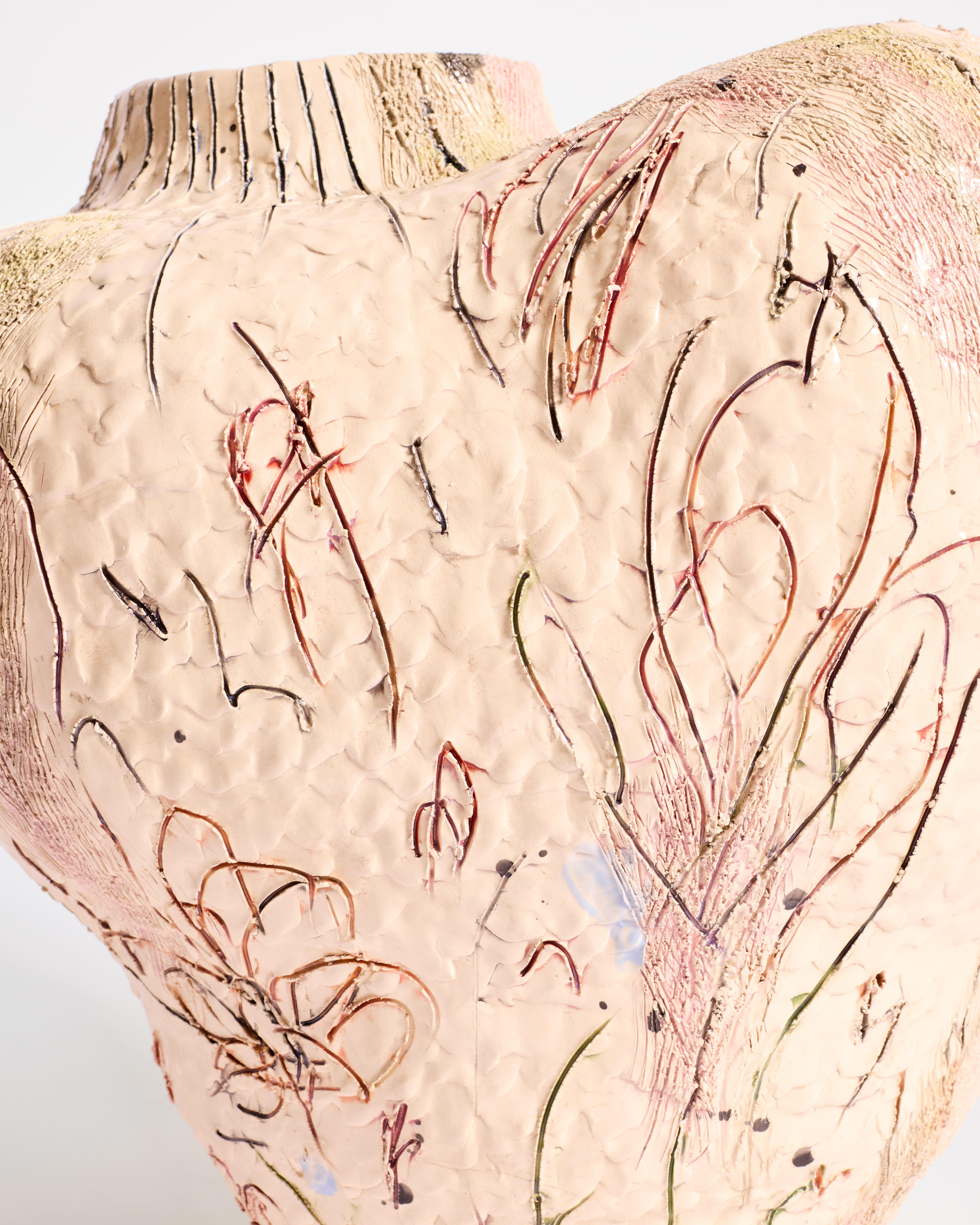 XXI secolo e contemporaneo Vaso scultoreo di Jacque Faus in vendita